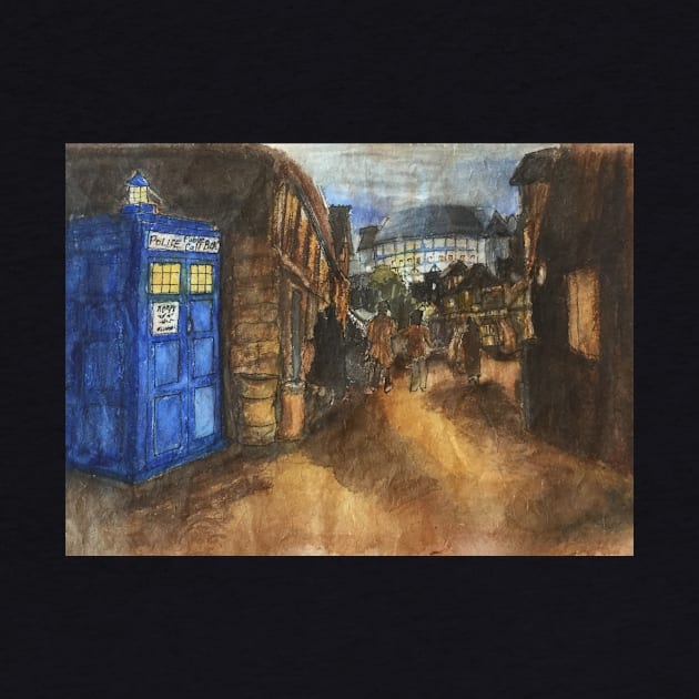 The Doctor Visits Shakespeare by havenhill studios